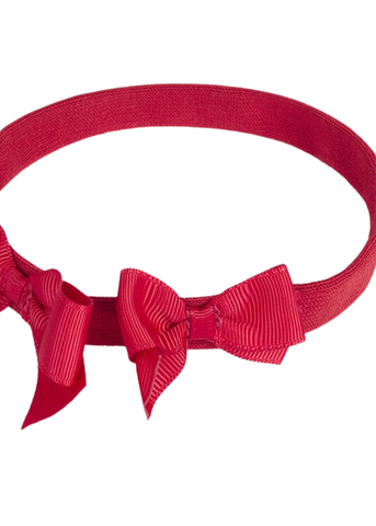 Elegant Ballerina and Headband Set, Red with Bows 9690 Mayoral