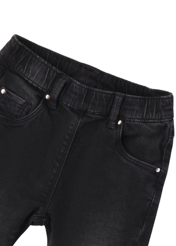 Pantaloni Evazati  Denim pentru Fete, Negrii 7306 Sarabanda