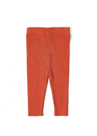 Set 2 Piese Tricotate din Bumbac pentru Baieti, Cardigan si Pantaloni Lungi, Caramiziu 21061 Patique