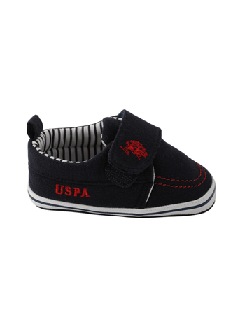 Navy Blue Sports Shoes with Velcro Closure and Logo 1810 V2 Us Polo Assn