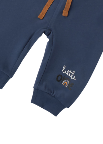 Blue Cotton Sports Pants for Boys 7215 iDO