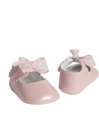Pink Ballet Flats with Organza Bow 9742 Mayoral