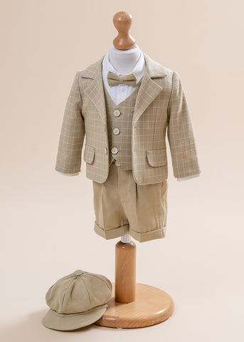 Elegant Suit 7 Pieces Iustin Jacket And Vernil Vest AnneBebe Squares