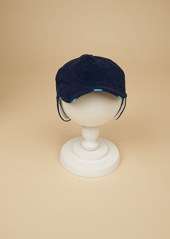 AnneBebe Boy's Hat Navy Blue Turquoise Insert