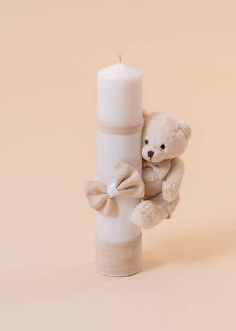 Candle Catalin Urs Crem Funda Beige AnneBebe