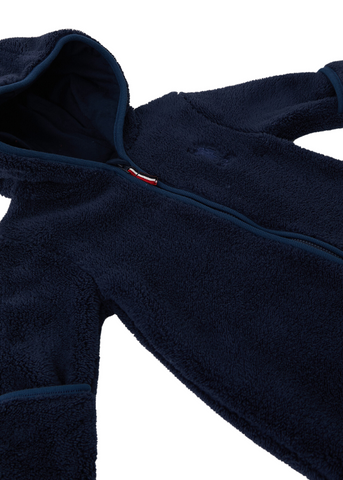 Navy Blue Jumpsuit from Plus with Hood and Zipper for Poor 1436 US POLO ASSN