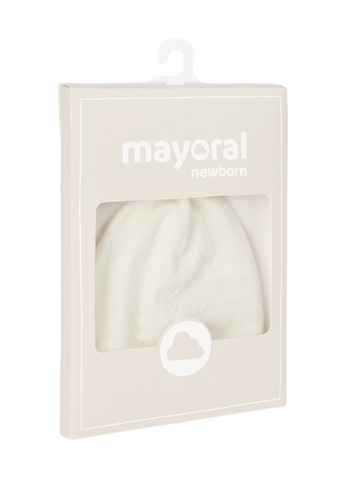 Ivory Knitted Fes for Babies 9717 Mayoral