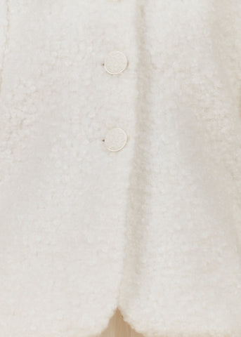 White baby girl coat