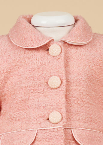 Cloth coat baby girls pink