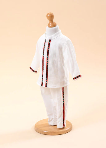 Costumas Traditional Baietei Camasa & Pantalon Elegant AnneBebe