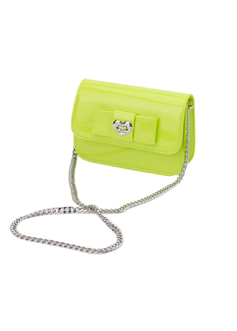 Green Lacquered Bag with Chain 8994 Sarabanda