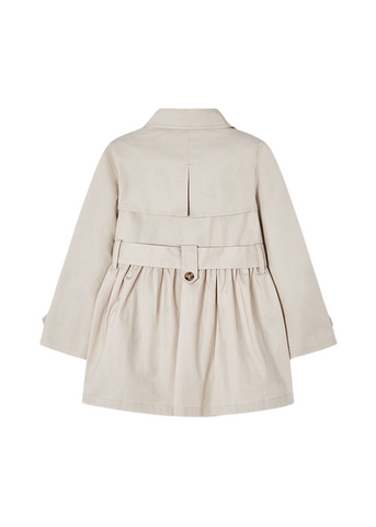 Beige Trench with Drawstring Waist for Girls 3480 Mayoral