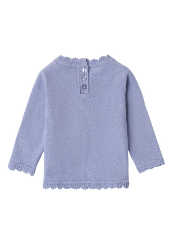 Sweater for Girls, Blue with Bear 7712 Mini band