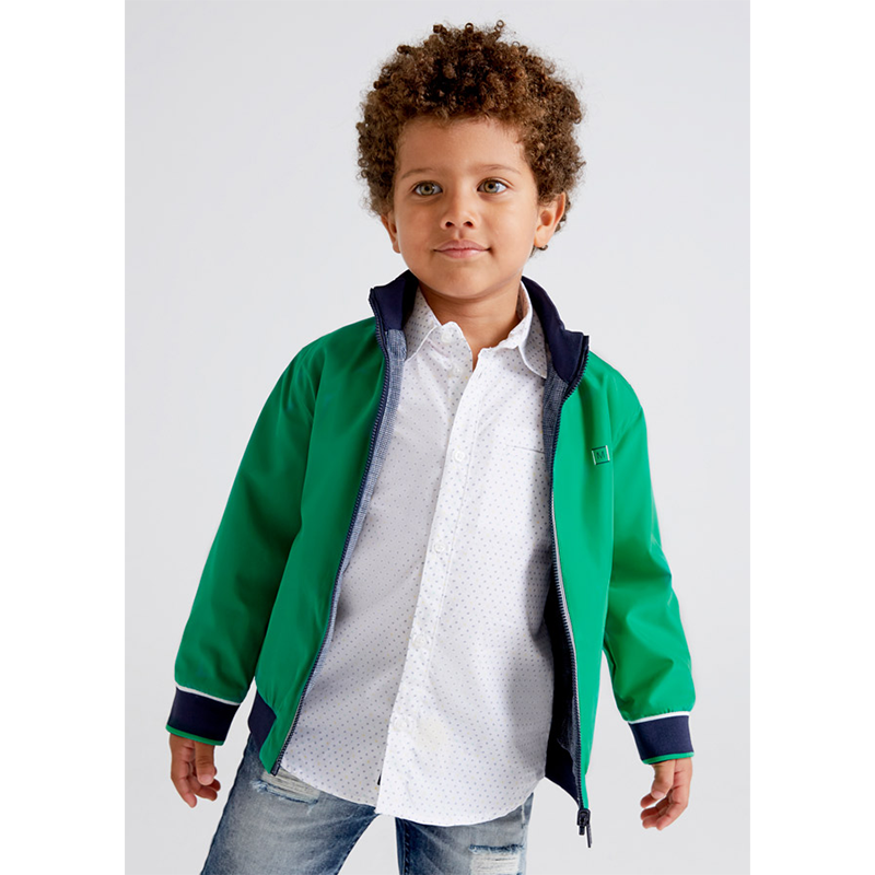 Reversible Jacket Green With Navy Blue Boys Mayoral 3418