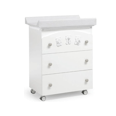 chest of drawers with white tub
