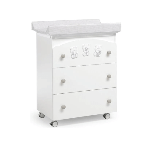 chest of drawers with white tub