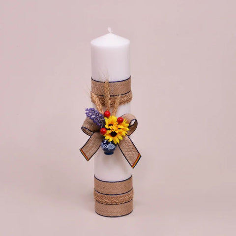 traditional style baptism candle