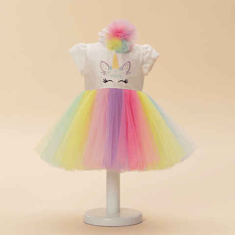 baptism themed unicorn dress