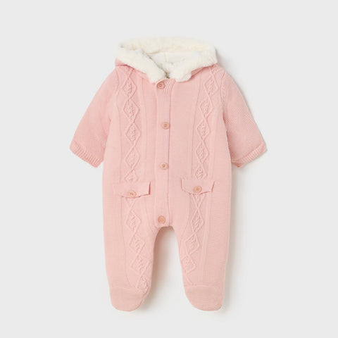 knitted pink jumpsuit