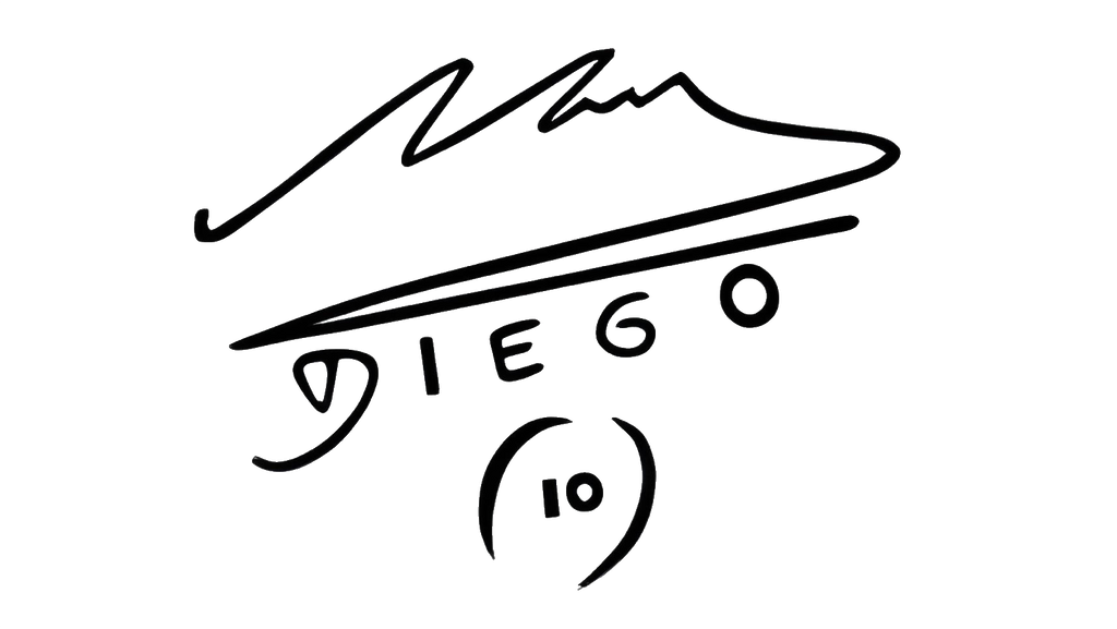diego maradona signature