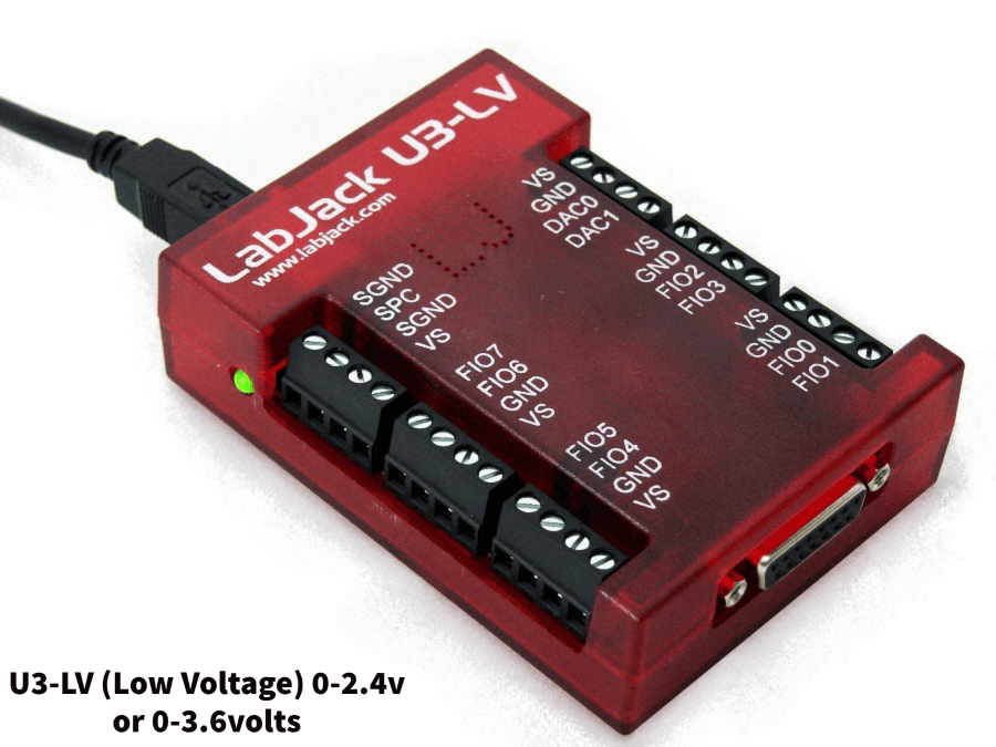 Destello arrastrar microscópico LabJack U3-LV Low Voltage Analog and GPIO Data Acquisition System