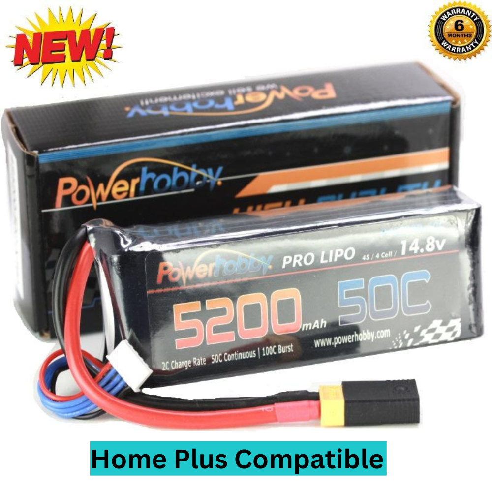 Powerhobby Home Plus 5200mAh Lipo Battery - Lasts up to 2 Hours