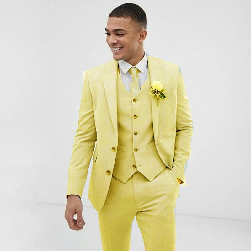 light yellow tuxedo