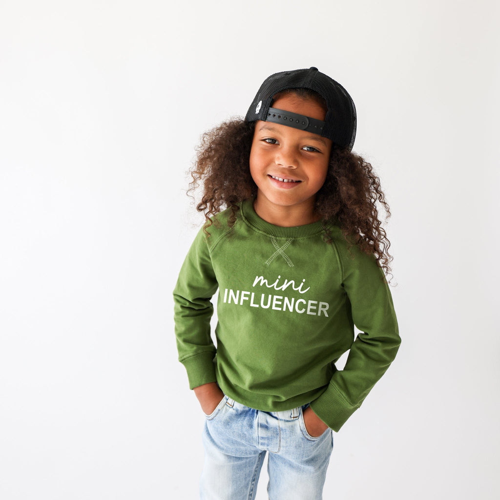 LTAW21SP01 Lola & Taylor Crewneck Raglan Sweatshirt - Mini