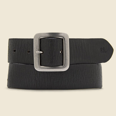 Rasco Studded Leather Belt - Vintage Black