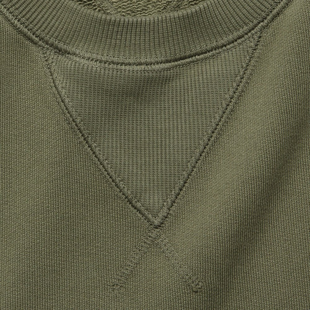 Garment Dyed Crewneck Sweatshirt - Olive