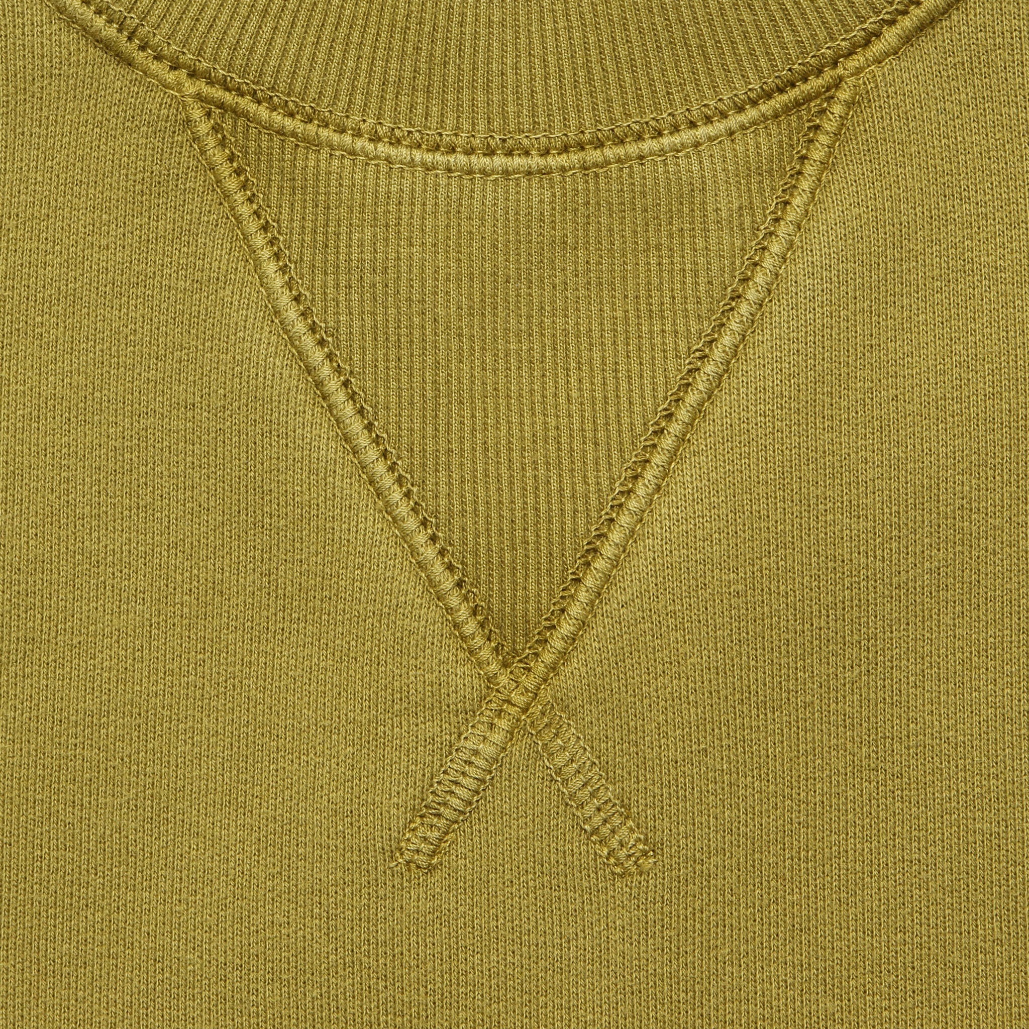 Garment Dyed Crewneck Sweatshirt - Golden Olive