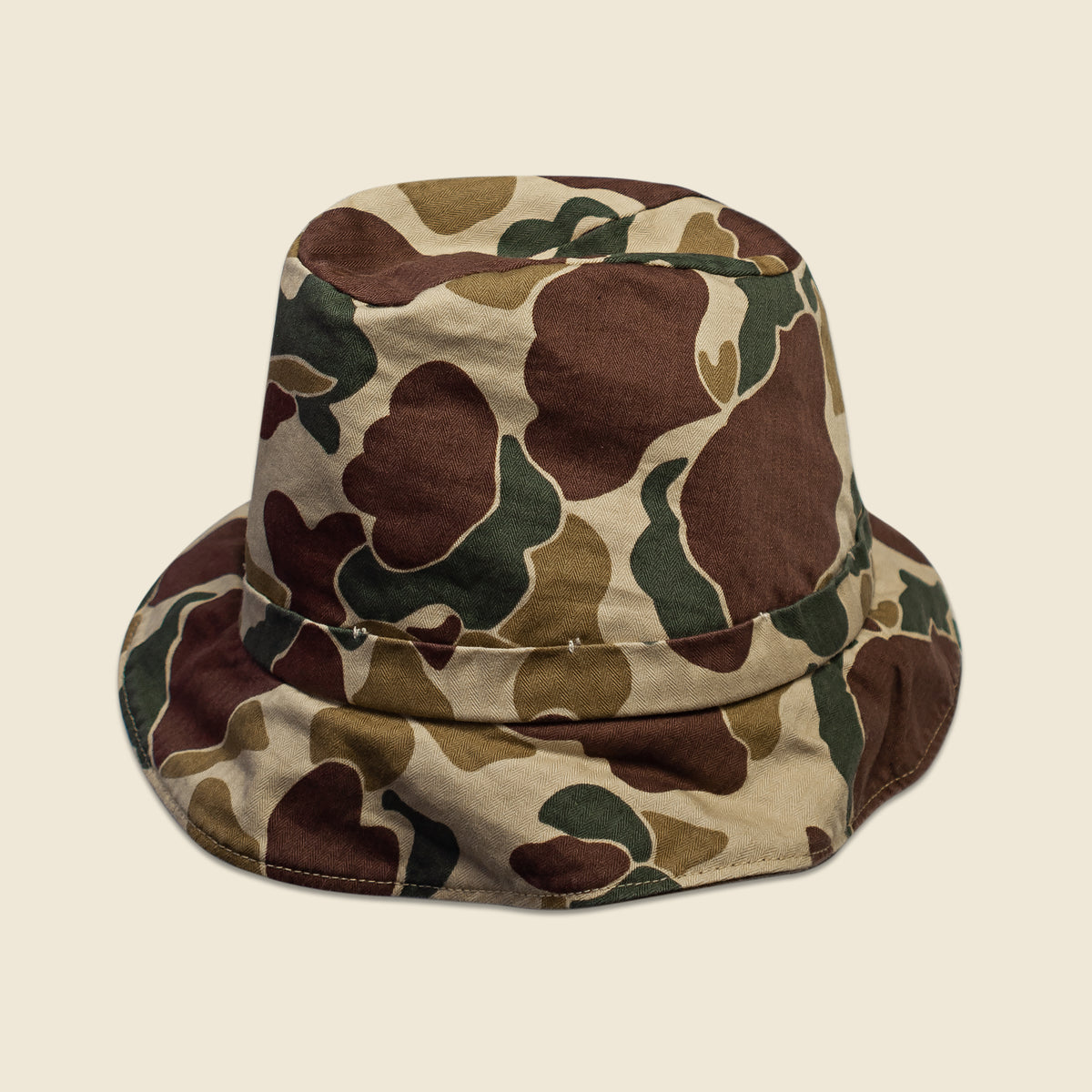 Reversible Bucket Hat - Brown/Camo