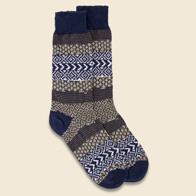 Men's Wool Fair Isle Socks by American Trench