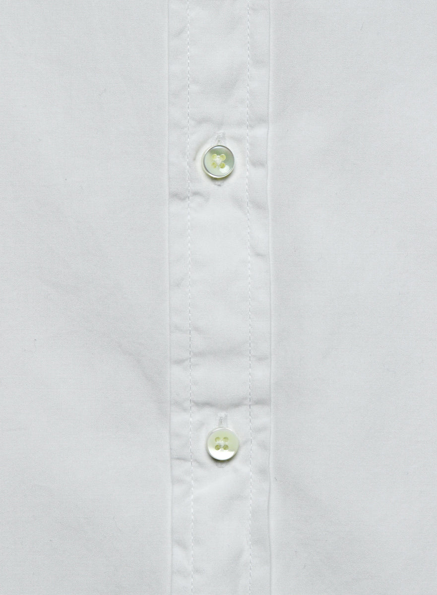 End on End School Shirt - White