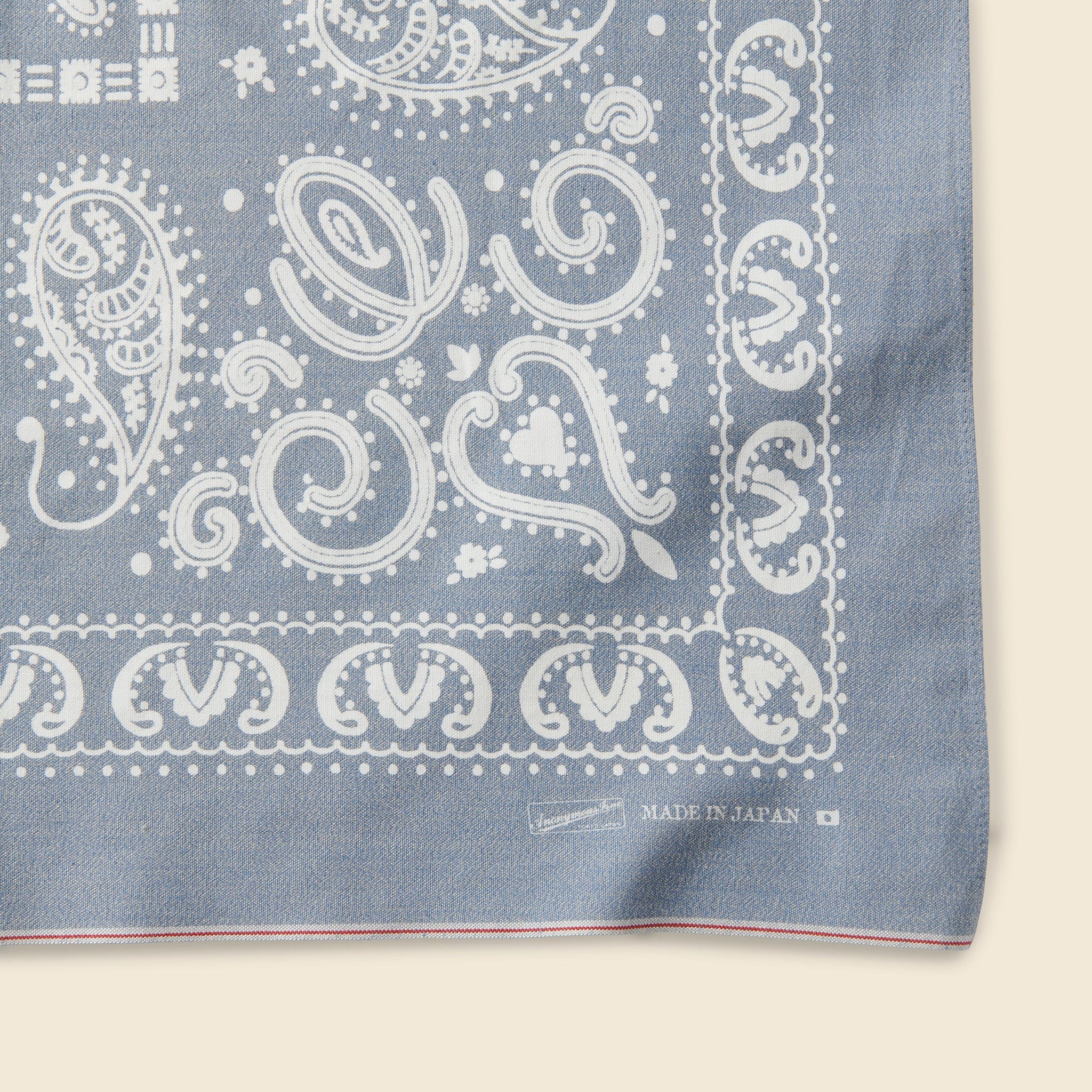 Vintage Selvedge Cloth Bandana - Blue