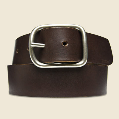 Nickel Center Bar Belt - Black