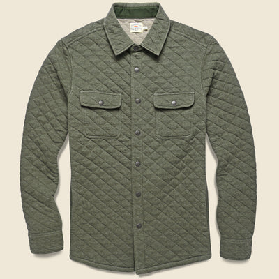 Epic Quilted Fleece CPO Shirt Jacket - Charcoal Heather