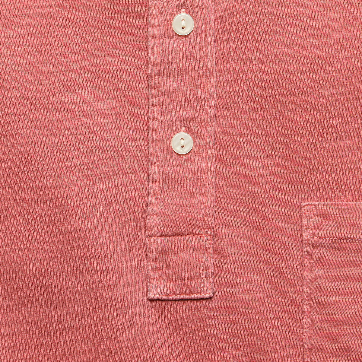 Garment Dyed Polo - Faded Red