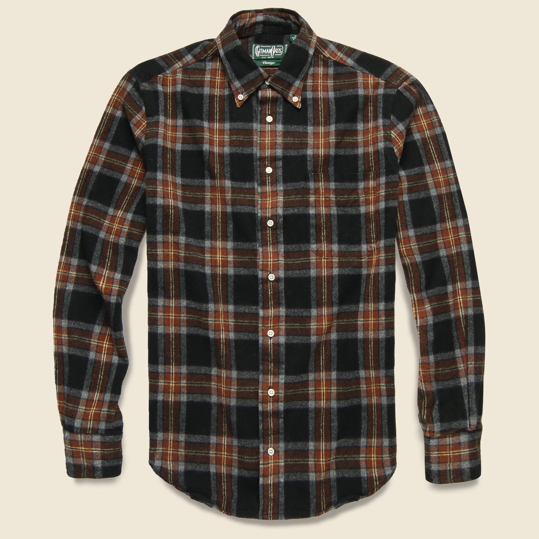 Shaggy Brushed Flannel Oxford Shirt 