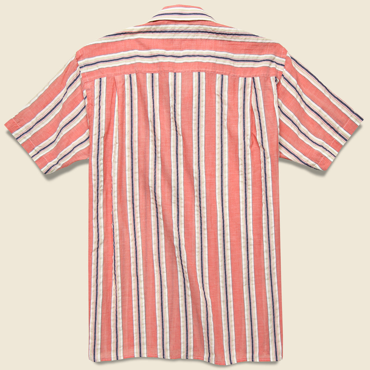 Awning Stripe Camp Shirt - Pink