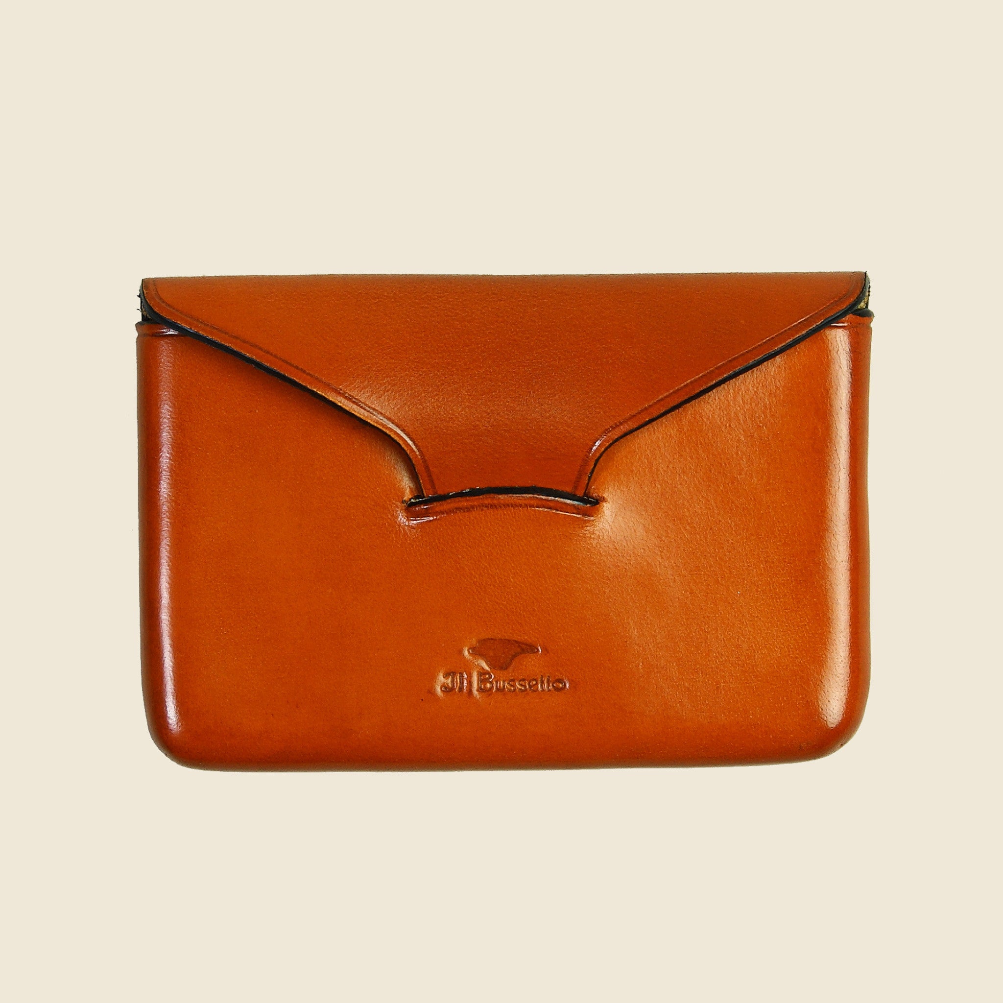 orange business card holder