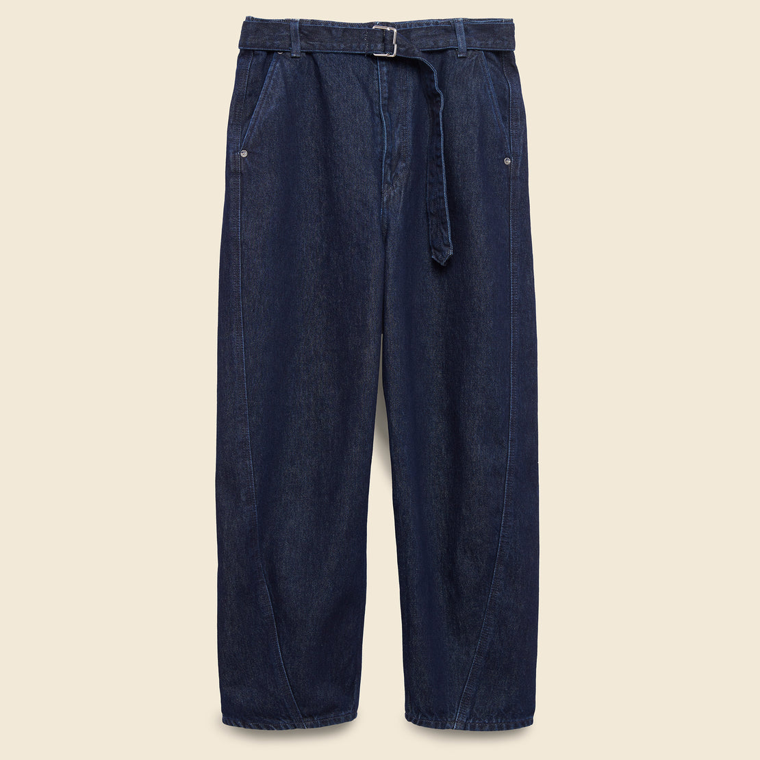 Carved Denim Trouser - Deep Rinse