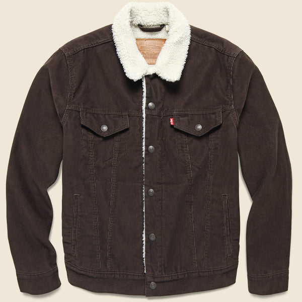 Type III Sherpa Trucker Jacket - Java Cord Sherpa