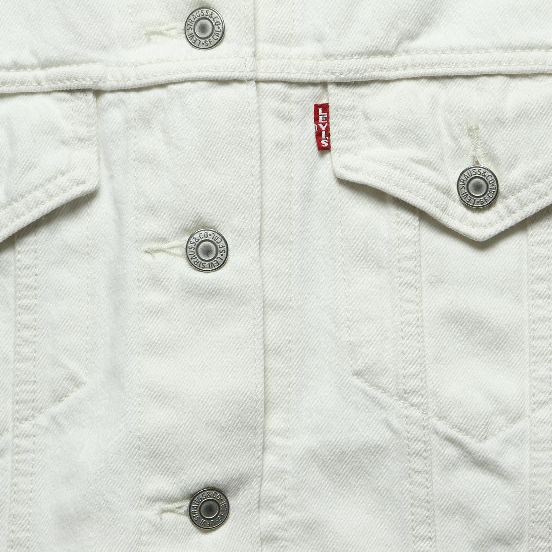 levi's ex boyfriend trucker jacket white