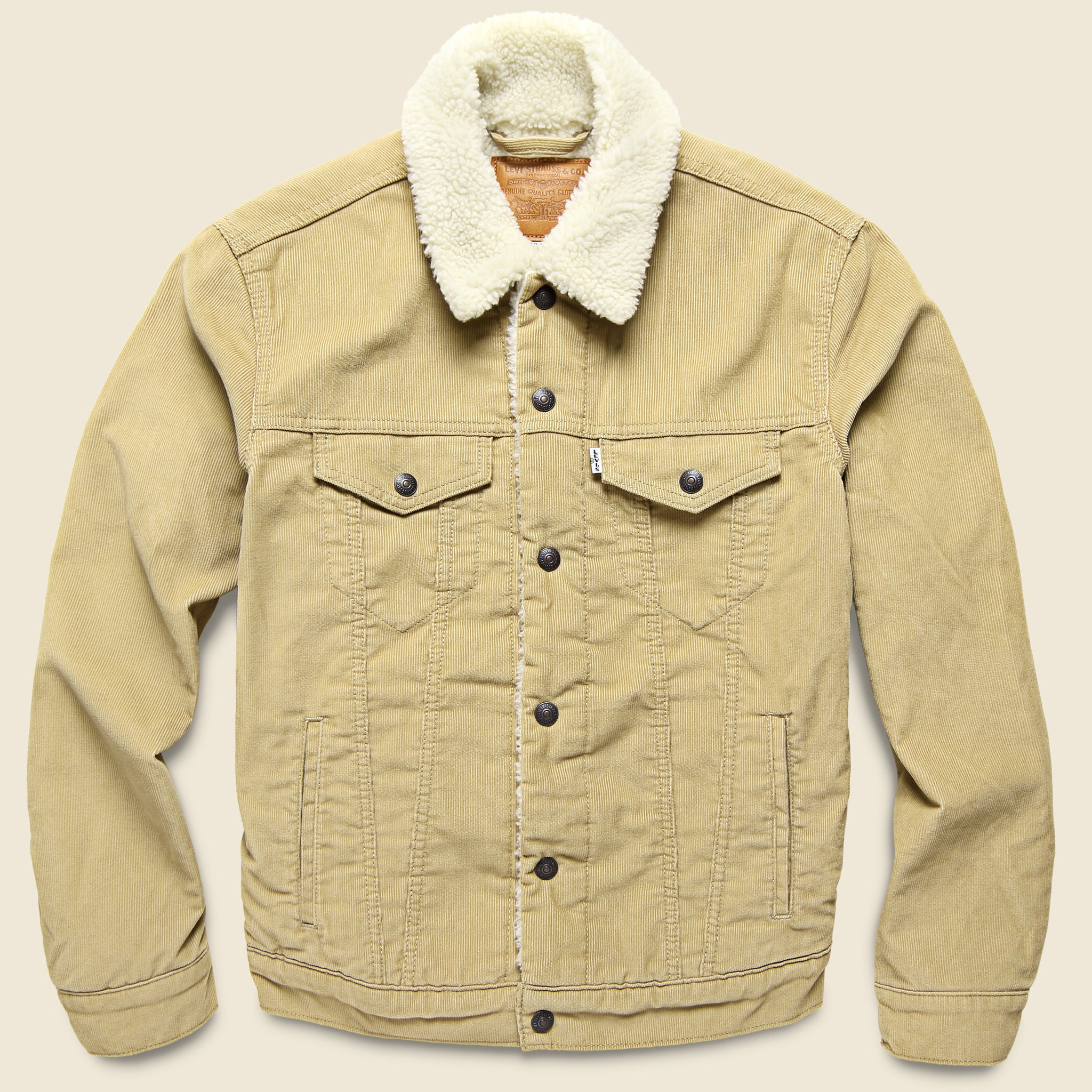 levi's chino corduroy sherpa trucker jacket