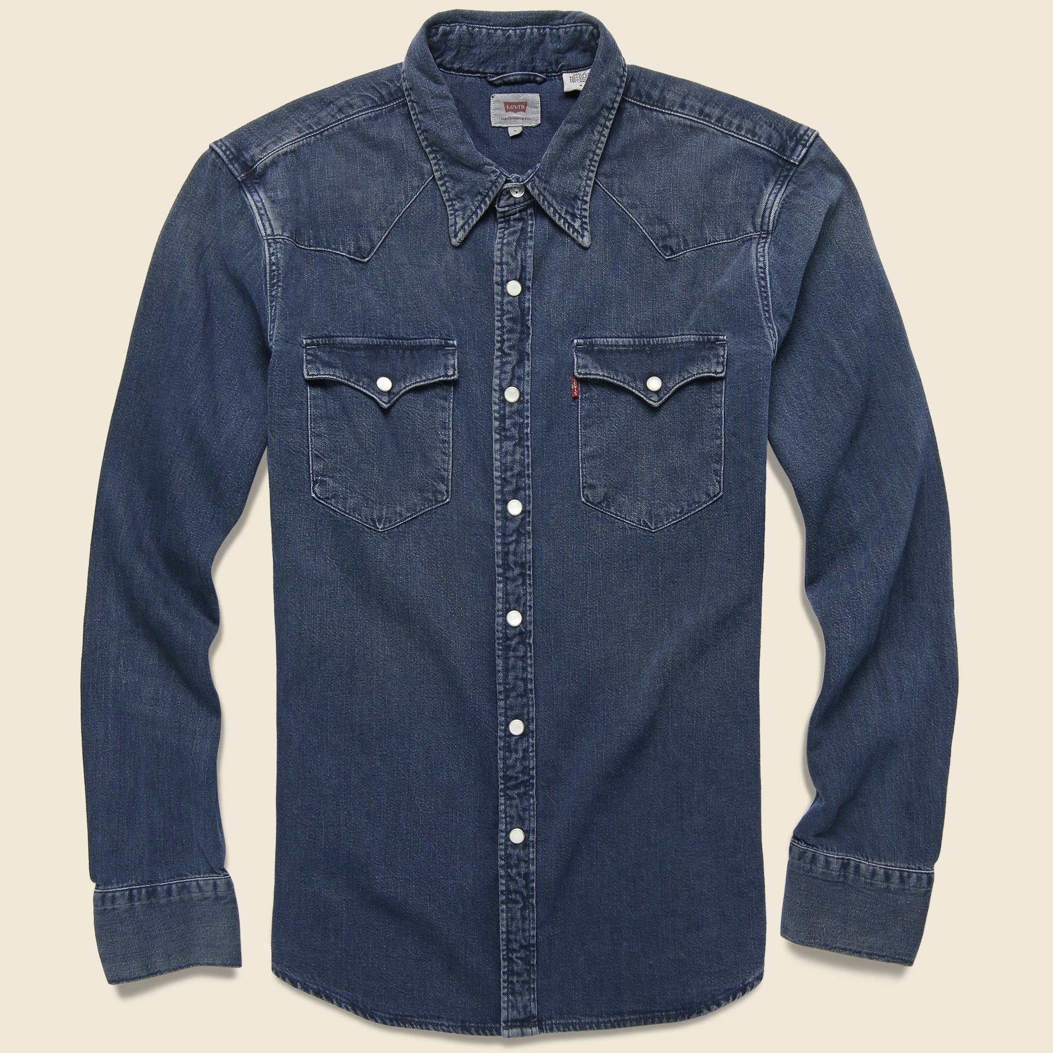 levi's western denim shirt