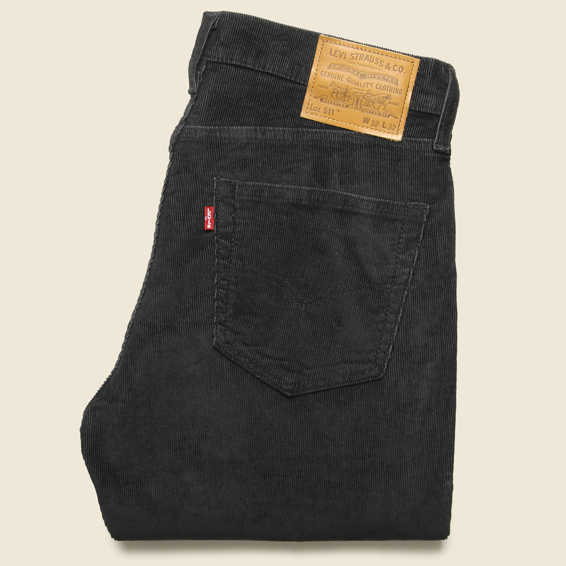 511 Slim Corduroy Pant - Black Agate