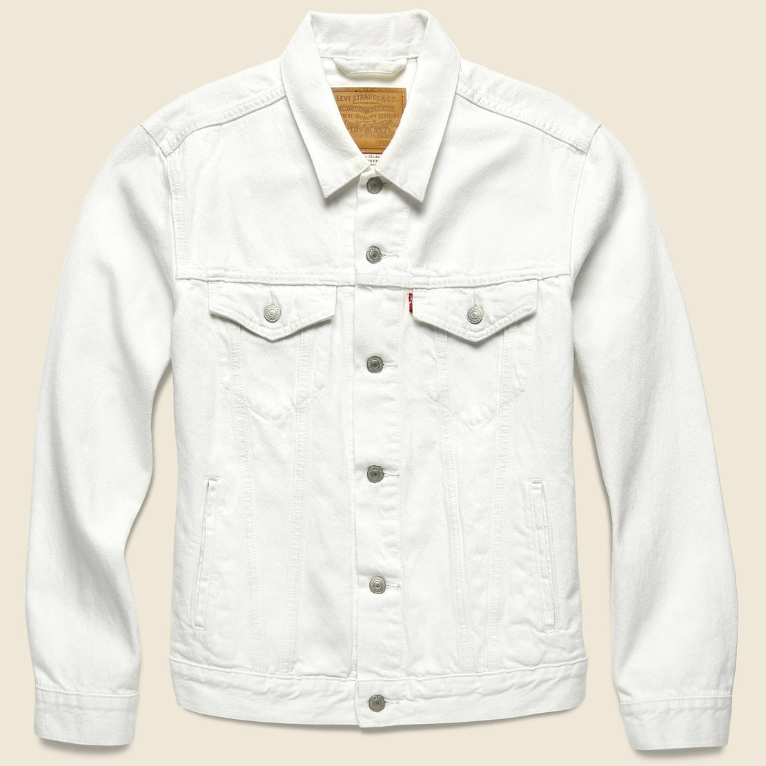 levis white trucker jacket