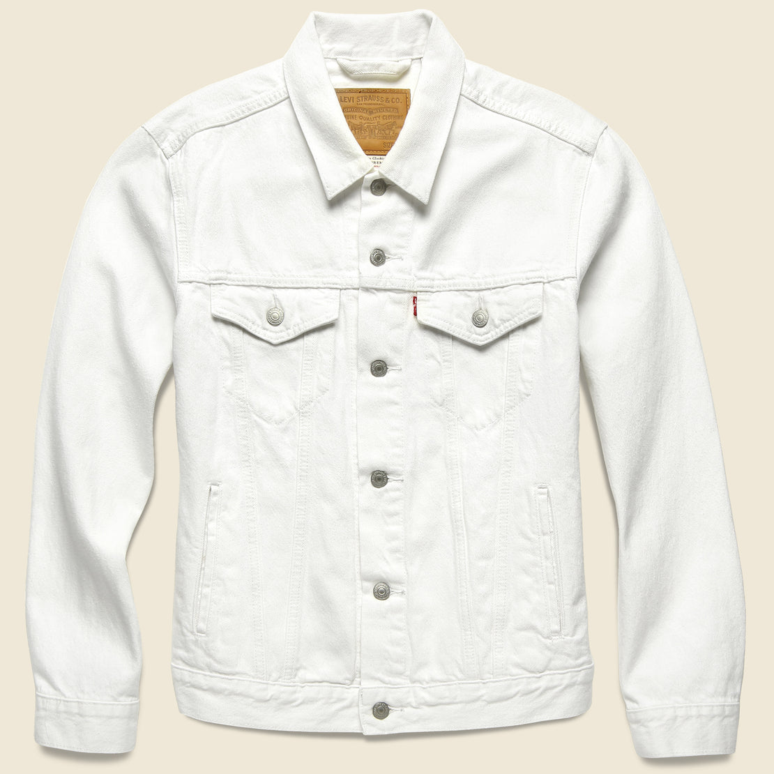 white levis jean jacket