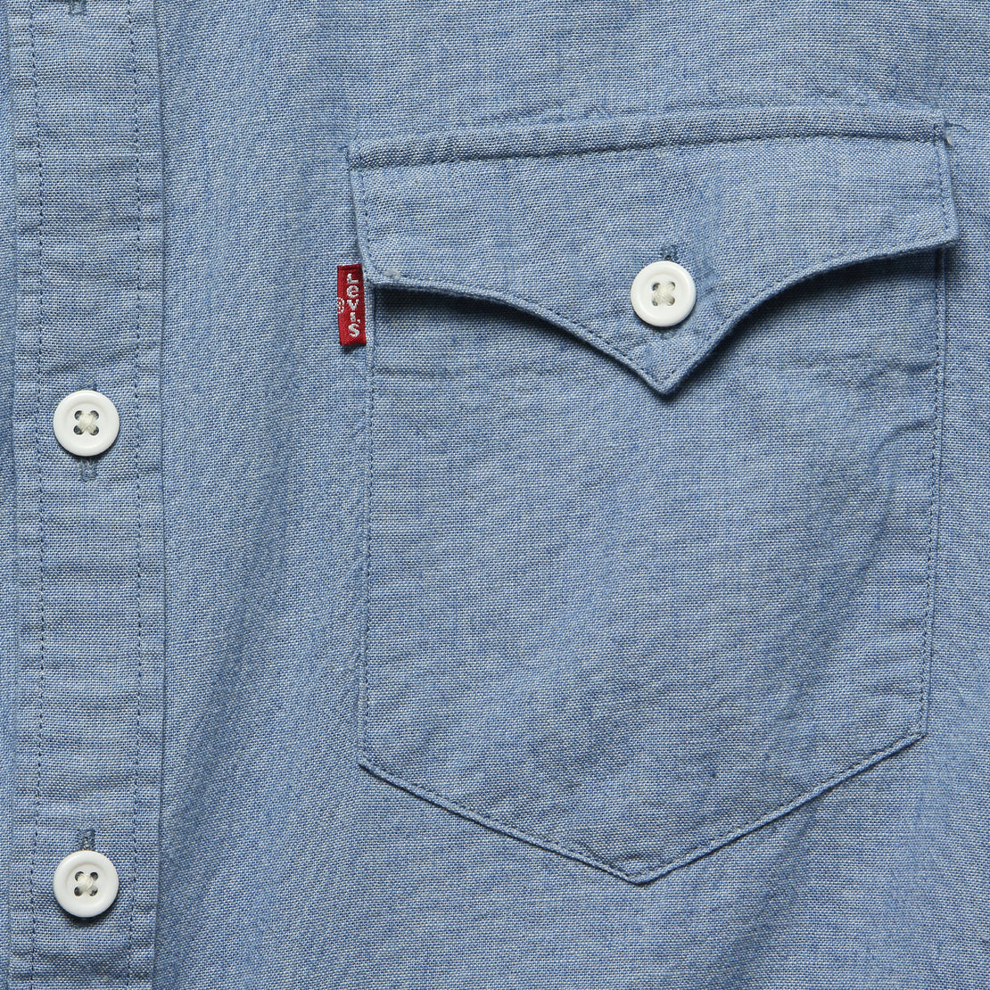 Modern Barstow Western Shirt - Light Indigo